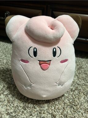 Pokemon Clefairy Plush Pink and Brown Stuffed Toy
